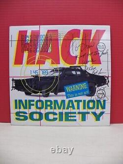 12 LP VG++/EX Information Society Hack 1990 Tommy Boy Promo Autographed