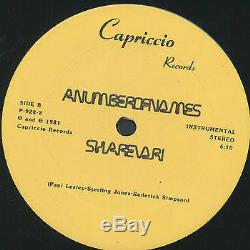 A NUMBER OF NAMES Sharevari / Instrumental 12 Sealed (Early Detroit Techno)