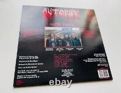 AUTOPSY. Mental funeral LP 1. Press 1991 Bolt Thrower Death Obituary Deicide