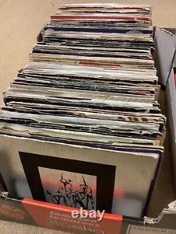 Box 150+ Original Vinyl 7 Records all 70s 90s Soul, Rock, Indie & Electro