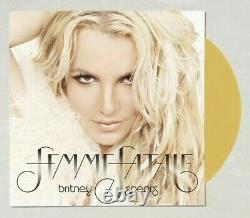 Britney Spears Femme Fatale GOLD VINYL Limited Edition Color LP Brand New Sealed