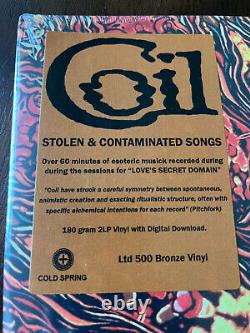 COIL Stolen & Contaminated Songs BRONZE WAX NEWithSEALED UK industrial Wax Trax