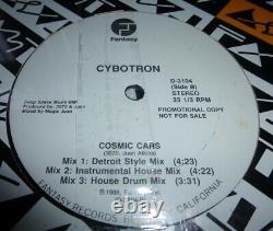 Cybotron Cosmic Cars Promo 1988 Fantasy Records 3070 Juan Atkins Detroit
