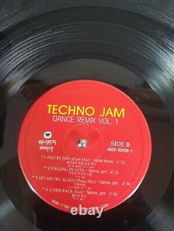 DANCE REMIX VOL. 1 Korea LP Insert 1992 Jackie Moore Techno Jam Kim Wan Sun K POP