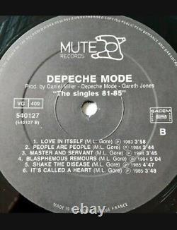 Depeche Mode The Singles 81-85 Gatefold Record Album Made In France By Vogue