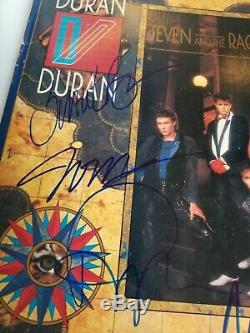 Duran Duran Band Autographed Seven And The Ragged Tiger Album
