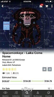 GORILLAZ Laika Come Home LP 2002 Very Rare Vinyl 1st Pressing Free Ship cake u2