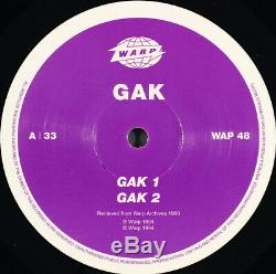 Gak Gak / Aphex Twin / Warp Records / Rare 1994 Techno IDM 12 Vinyl Lp