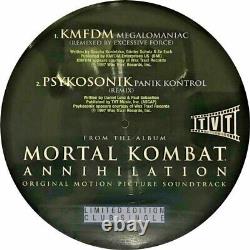 KMFDM / PSYKOSONIK Megalomaniac / Panik Kontrol 10 PIC DISC EP Vinyl M/M PROMO