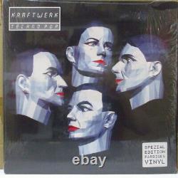 KRAFTWERK Techno Pop EU Limited Reissue Clear Vinyl 180g LP Inner Booklet S
