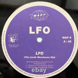 LFO LFO 12 Vinyl UK Import NM WARP WAP5 LIGHT PURPLE SLEEVE