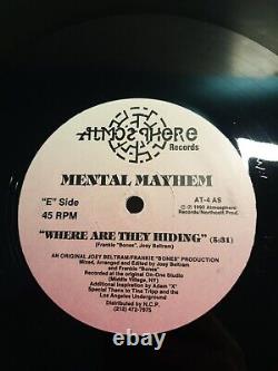 Mental Mayhem Where Are They Hiding/Joeys Riot 12 Cat no AT-4 Oldskool/Techno