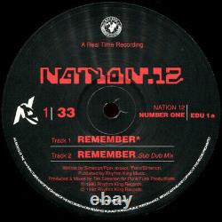 NATION 12 Remember 12 Vinyl NM UK Import Rhythm? King EBU1 JOHN FOXX