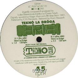 Negrosex Teknó La Drôga (V. 1.4) 12 GERMA LP RARE Techno LISTEN DATURA STYLE