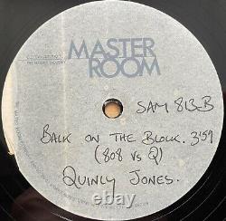 Qunicy Jones/808 State Back On The Block UK Rare Acetate House Techno Vinyl