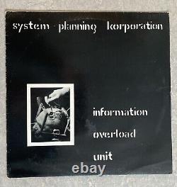 SPK Information Overload Unit 12 Vinyl LP First Press 1981 booklet Signed Note