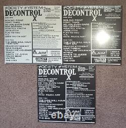 SS DECONTROL The Kids Will Have Their Say LPs Lot of 3 Colors WHITE, PINK, ORANG