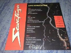 Savatage Live Devastation Double Lp 100 Made Heavy Metal Rare Accept Chastain
