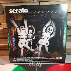 Serato DJ CV Mexico Dia de Muertos Tricolor Red White Green Control Vinyl PAIR