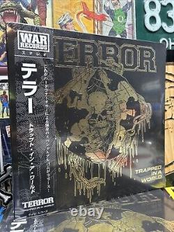 TERROR TRAPPED IN A WORLD Glow In The Dark LP New SEALED! Rare Pressing /100