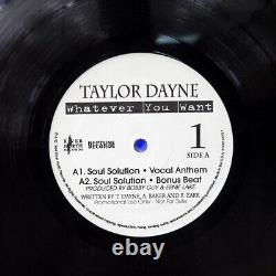Taylor Dayne What Ever You Want River North 5141646751 Us Vinyl 2x12