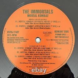 The Immortals Mortal Kombat (5 Mixes) 12'' Vinyl PROMO 1993 CLEANED/TESTED NM