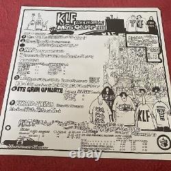 The KLF The White Room LP 12 Vinyl Inner Sleeve Merch Sheet. Ex / Ex U. K