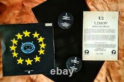 U2 Lemon / Melon Vinyl Set Free Unique Pic Outer Sleeve/wallet
