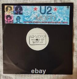 U2 MOFO FULL SET 3 x 12 UK VINYL W. FREE CUSTOM PICTURE PVC WALLET