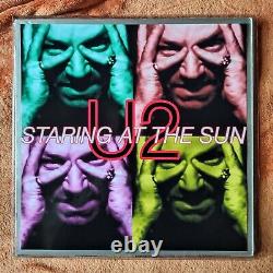 U2 STARING AT THE SUN 2 x12 UK VINYL SET FREE UNIQUE PIC OUTER WALLET