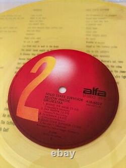YMO Solid State Survivor Japan Vinyl LP FIRST EDITION Yellow Clear Vinyl